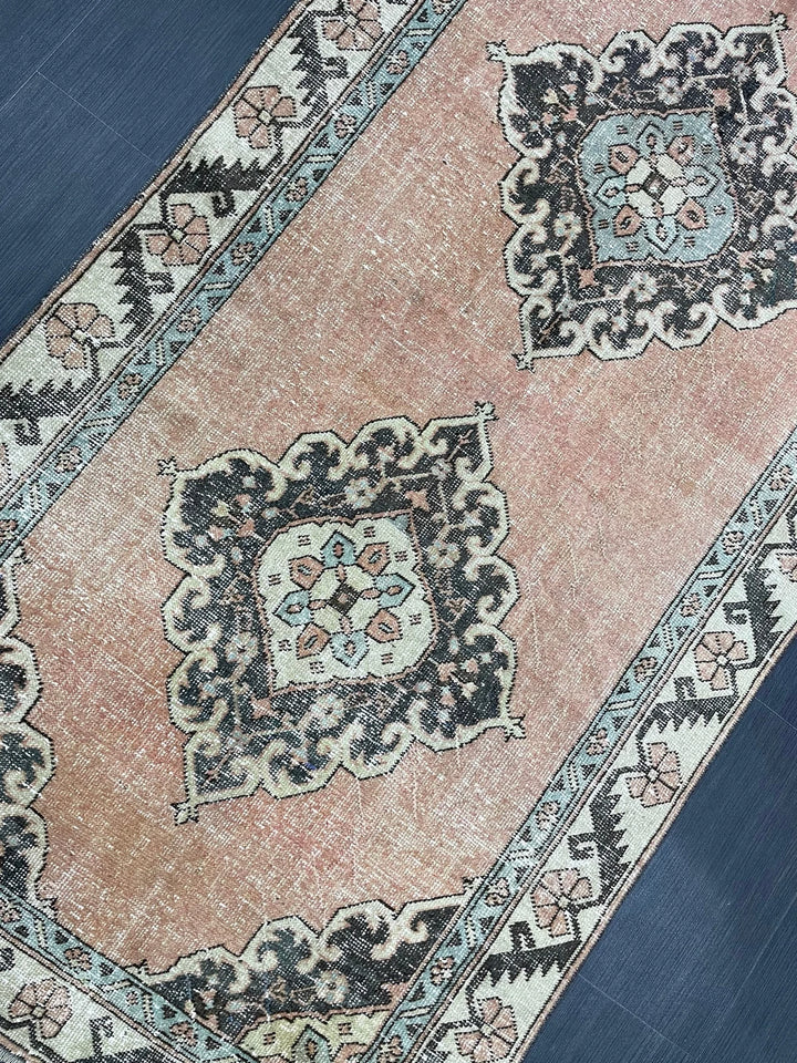 Rust Turkish Runner Rug 4' x 10' 4" Hand-Knotted | No. WR24585