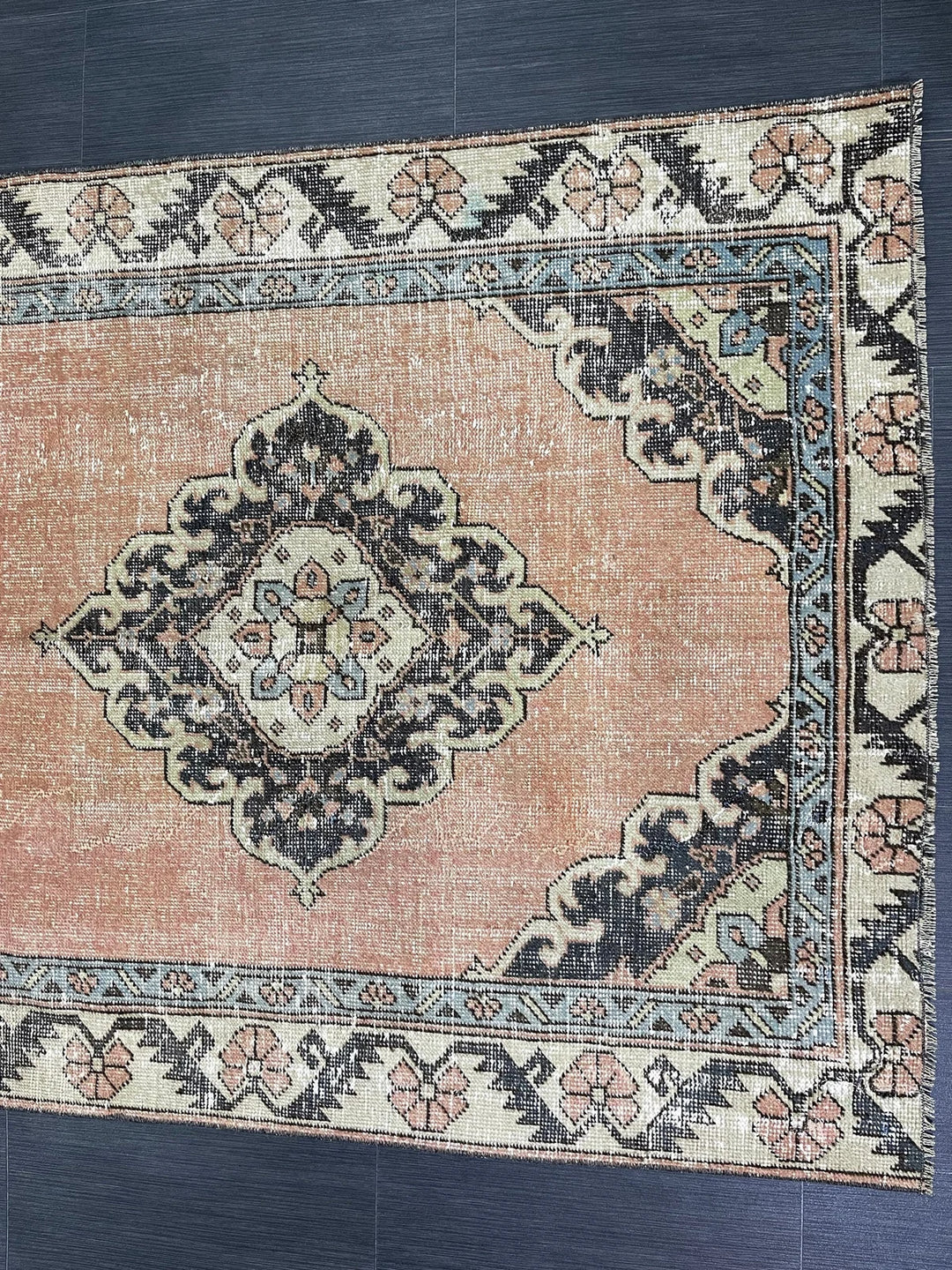 Rust Turkish Runner Rug 4' x 10' 4" Hand-Knotted | No. WR24585