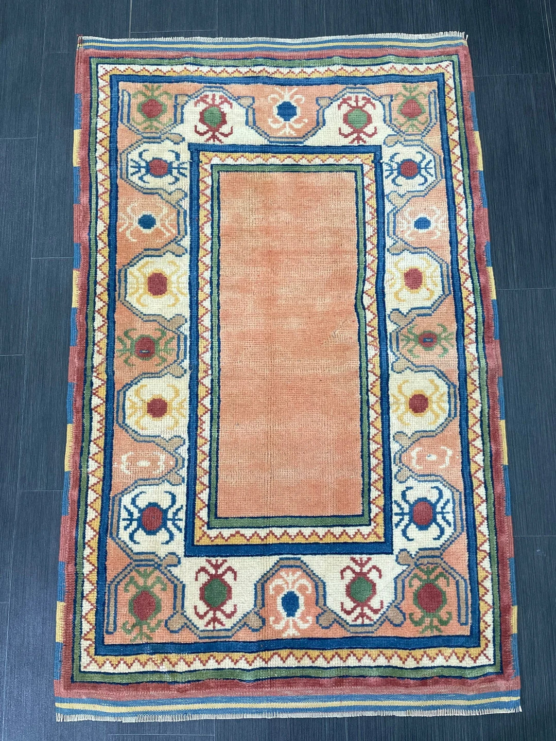 Rust Turkish Runner Rug 2' 11" x 4' 8" Hand-Knotted | No. WR24866