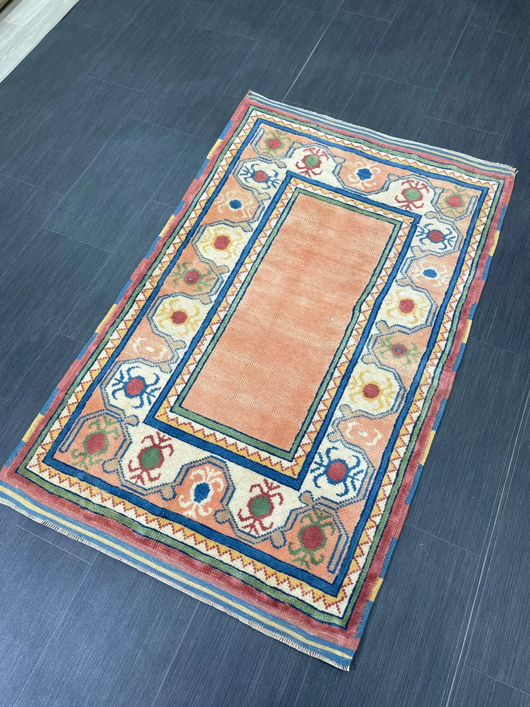 Rust Turkish Runner Rug 2' 11" x 4' 8" Hand-Knotted | No. WR24866