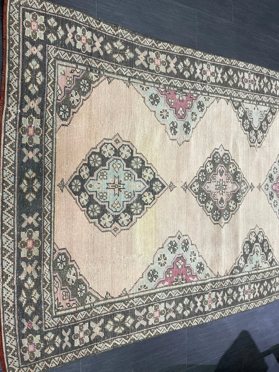 Turkish Runner Rug 4' 3" x 10' 1" Hand-Knotted | No. WR25020