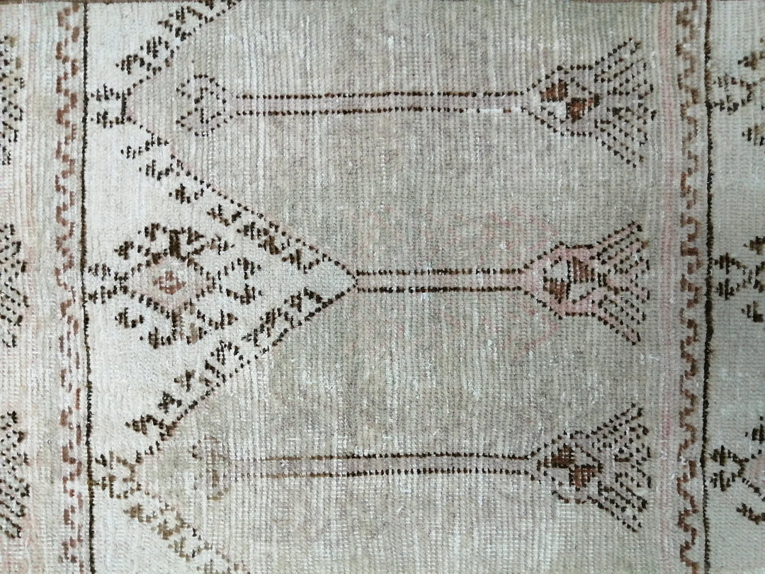 Tan Turkish Runner Rug 2' 6" x 11' 8" Hand-Knotted | No. WR25426