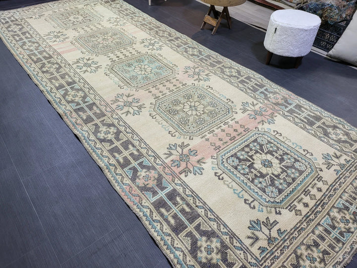 Turkish Runner Rug 4' 7" x 11' 6" Hand-Knotted | No. WR26458
