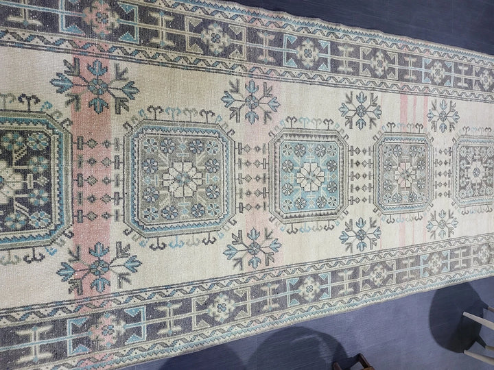 Turkish Runner Rug 4' 7" x 11' 6" Hand-Knotted | No. WR26458