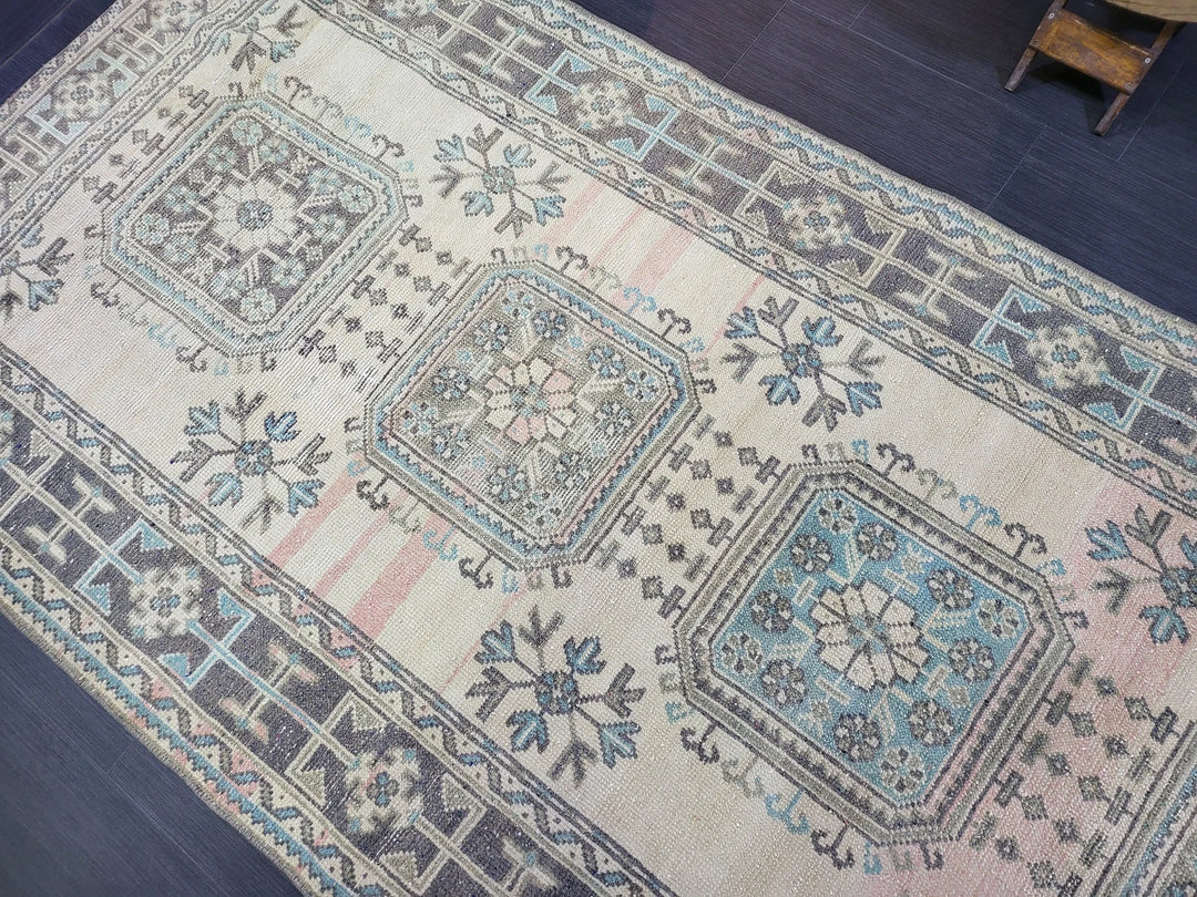 Turkish Runner Rug 4' 7" x 11' 6" Hand-Knotted | No. WR26458