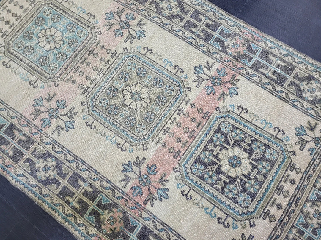 Turkish Runner Rug 4' 7" x 11' 6" Hand-Knotted | No. WR26458