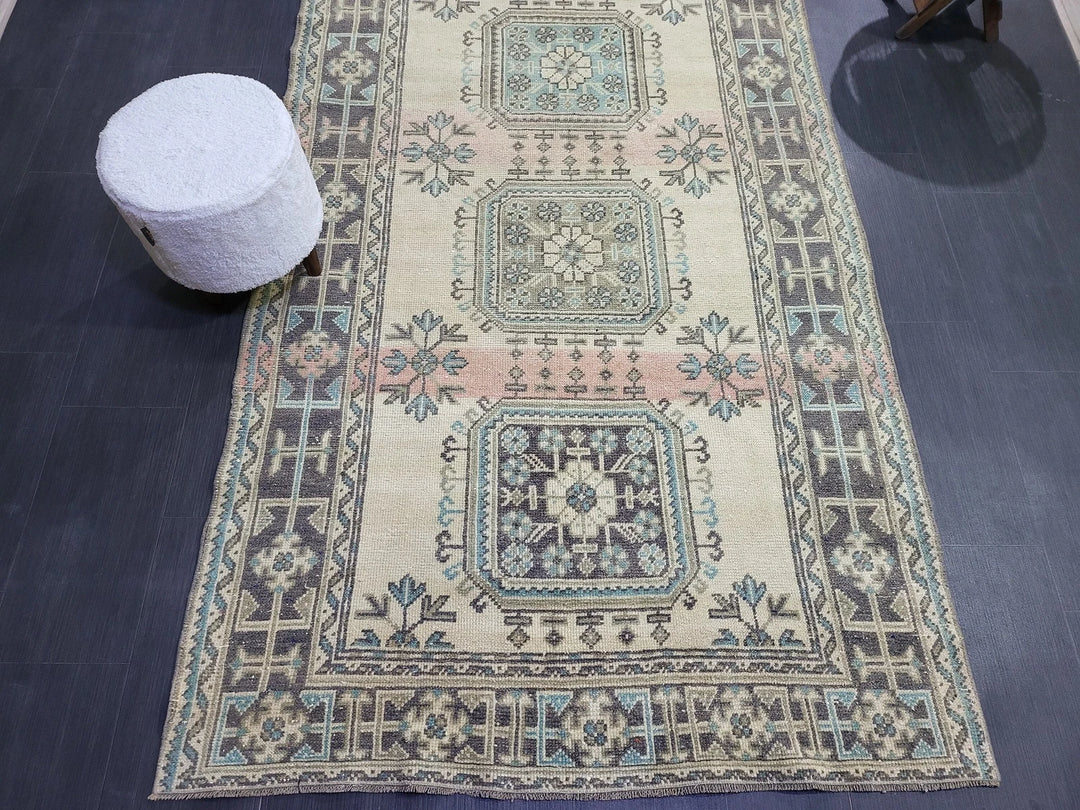 Turkish Runner Rug 4' 7" x 11' 6" Hand-Knotted | No. WR26458