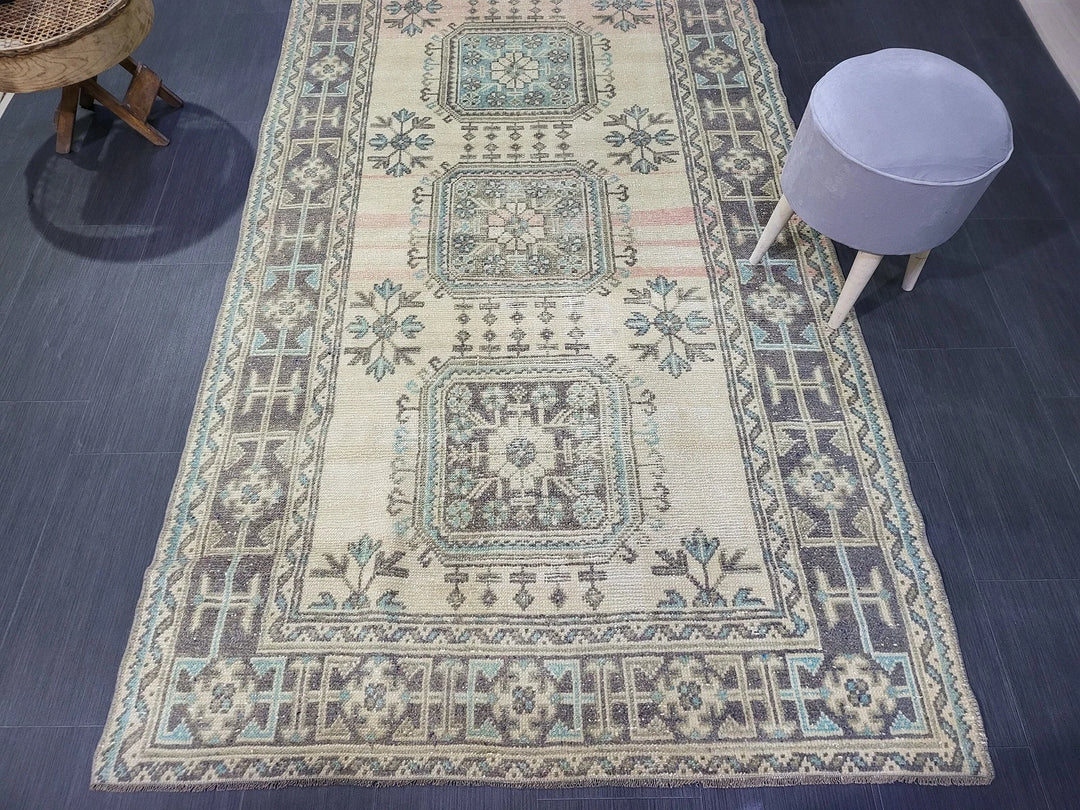 Turkish Runner Rug 4' 7" x 11' 6" Hand-Knotted | No. WR26458
