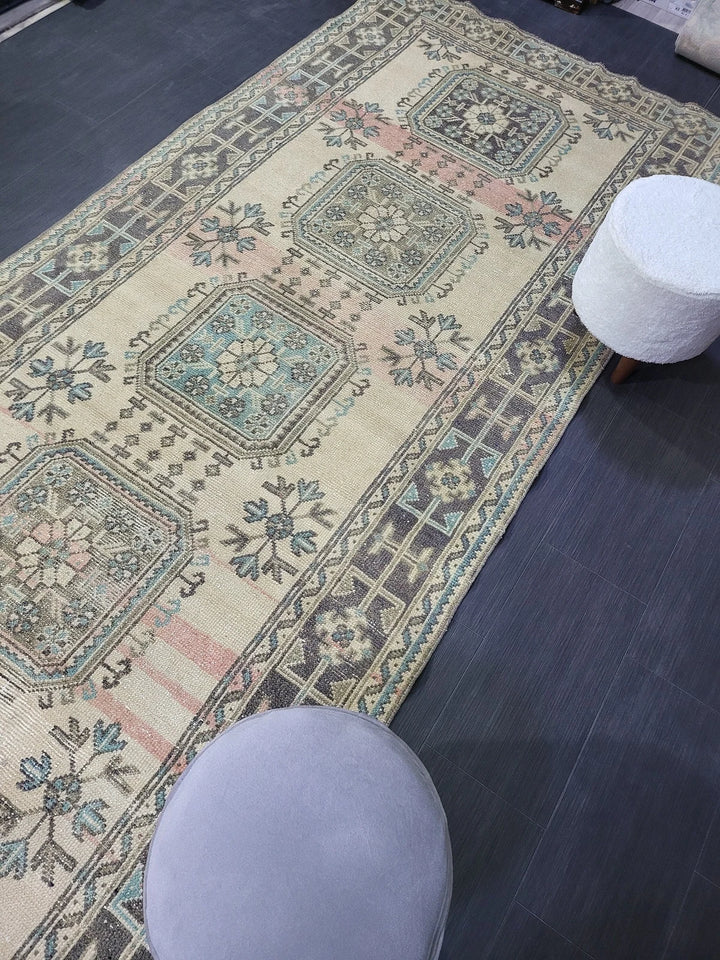 Turkish Runner Rug 4' 7" x 11' 6" Hand-Knotted | No. WR26458