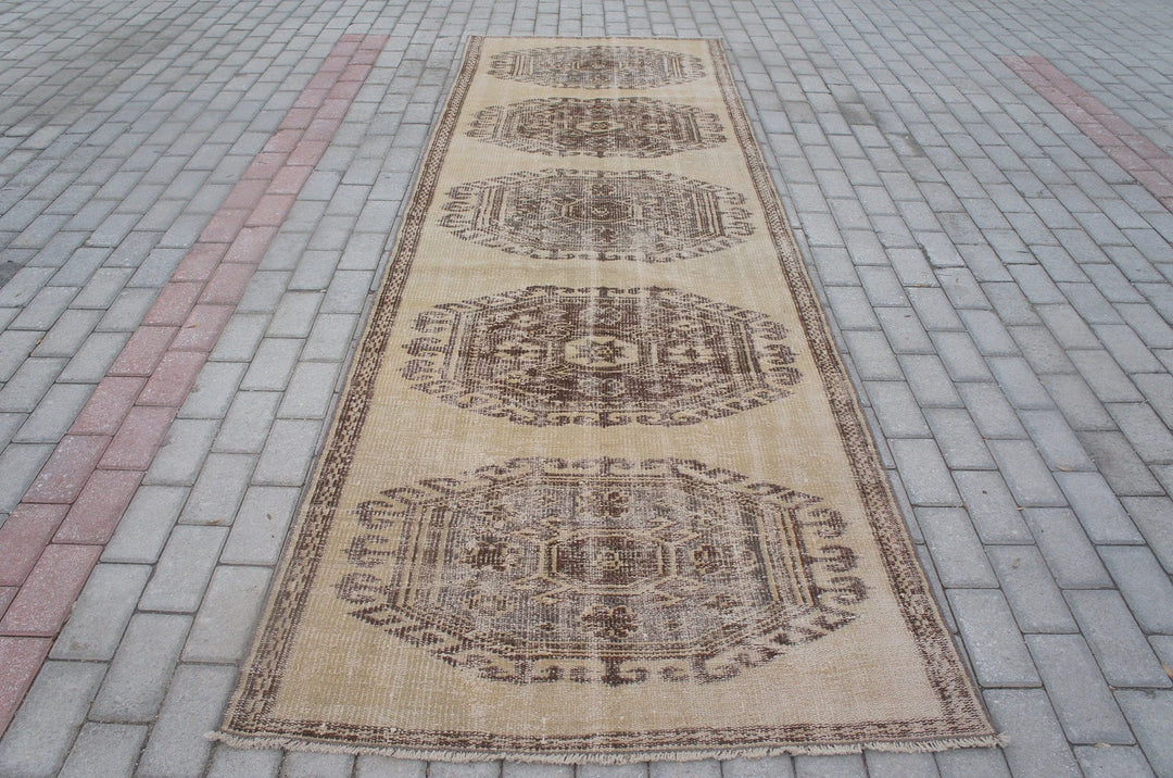 Turkish Runner Rug 3' x 11' Hand-Knotted | No. WR26466