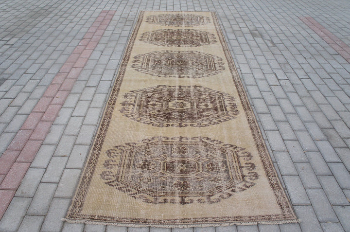 Turkish Runner Rug 3' x 11' Hand-Knotted | No. WR26466
