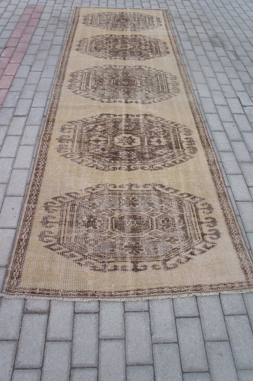 Turkish Runner Rug 3' x 11' Hand-Knotted | No. WR26466