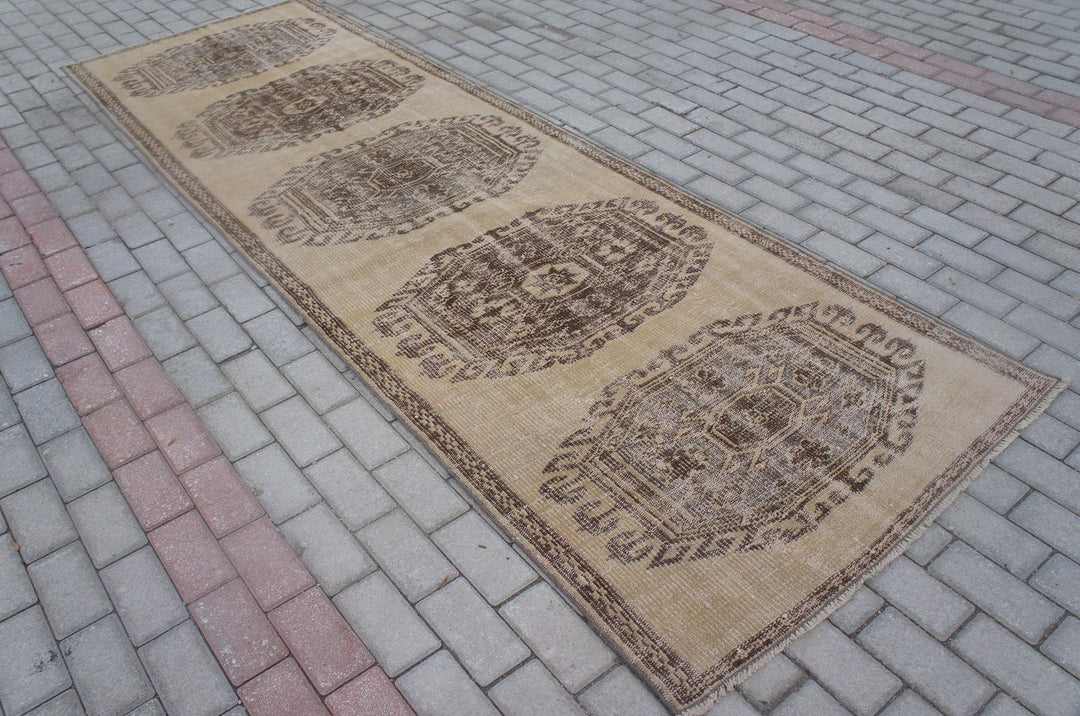 Turkish Runner Rug 3' x 11' Hand-Knotted | No. WR26466