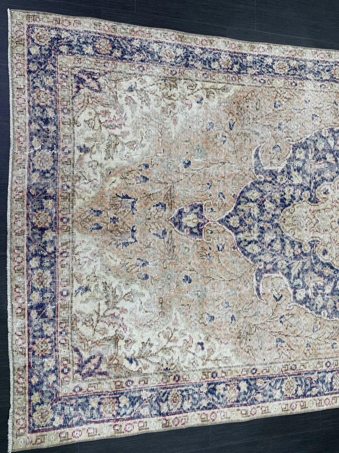 Blue Turkish Oushak Rug 5' 1" x 8' 9" Hand-Knotted | No. WR26826