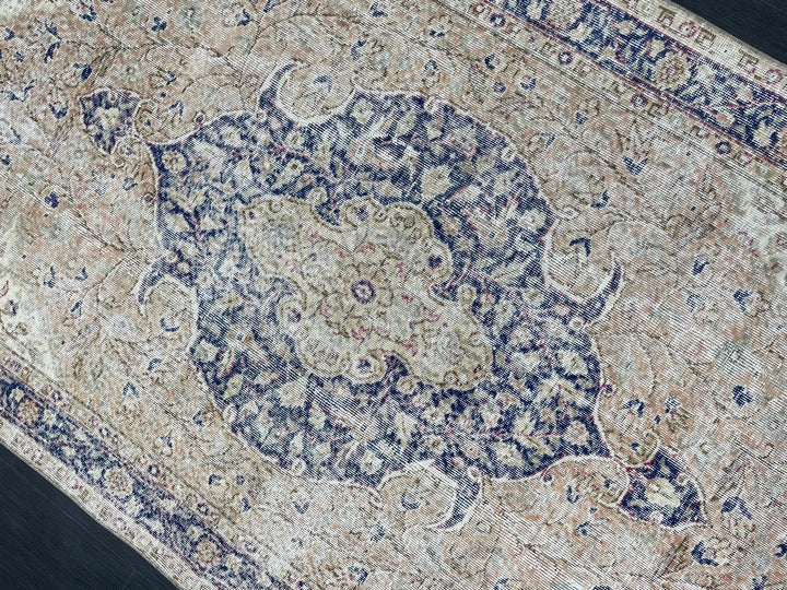 Blue Turkish Oushak Rug 5' 1" x 8' 9" Hand-Knotted | No. WR26826