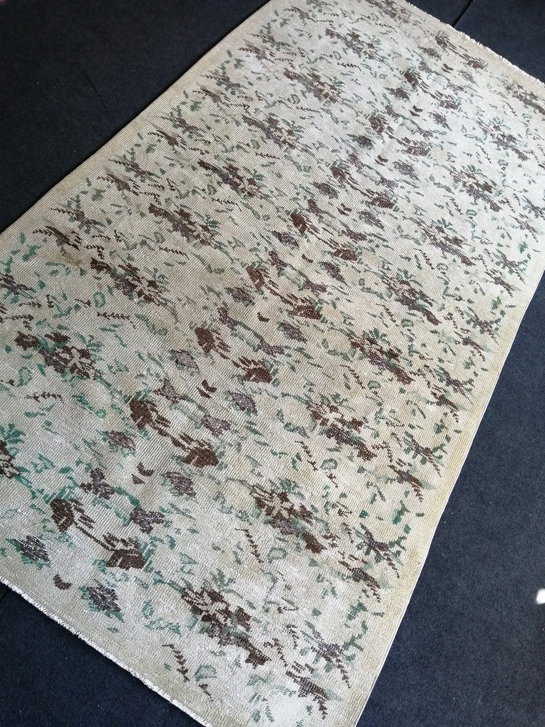 Beige Turkish Runner Rug 5' x 9' 4" Hand-Knotted | No. WR26952