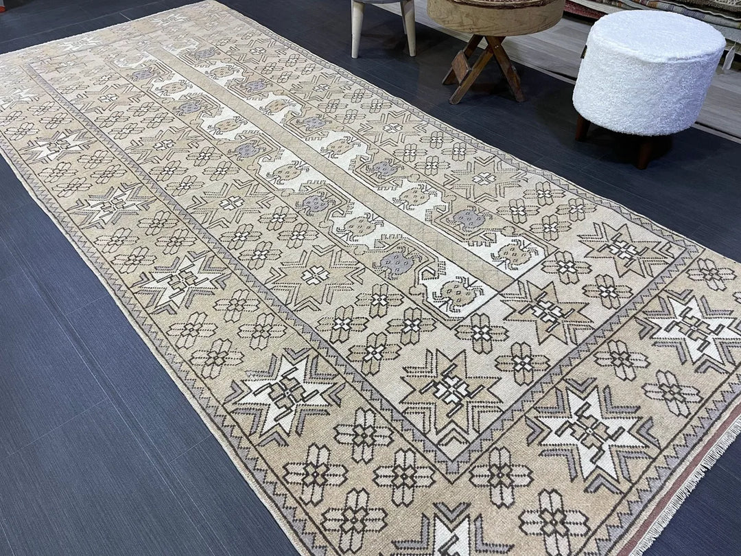 Pink Turkish Oushak Rug 4' x 9' 4" Hand-Knotted | No. WR27134