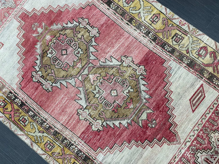 Tan Turkish Runner Rug 3' 8" x 6' 9" Hand-Knotted | No. WR27230