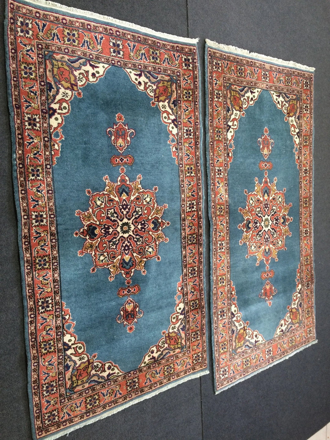 Blue Turkish Runner Rug 2' 9" x 5' 4" Hand-Knotted | No. WR27889