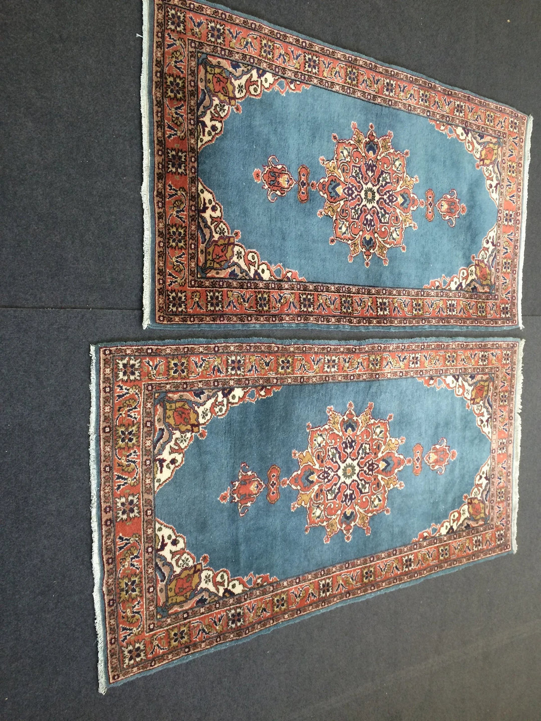Blue Turkish Runner Rug 2' 9" x 5' 4" Hand-Knotted | No. WR27889