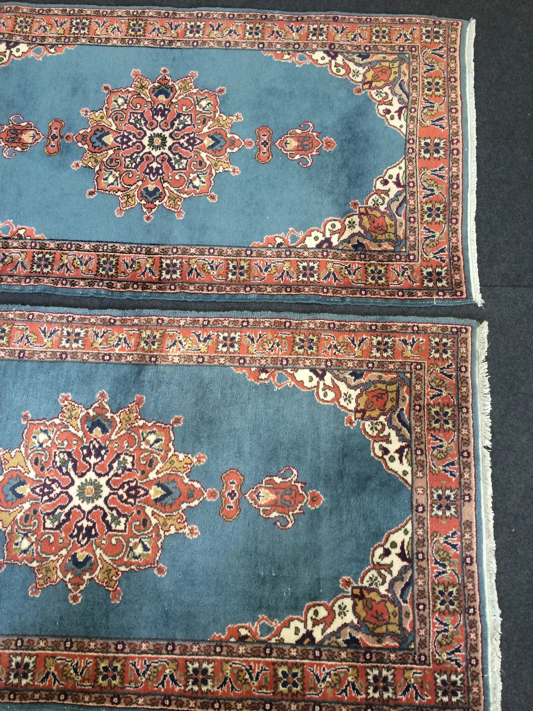 Blue Turkish Runner Rug 2' 9" x 5' 4" Hand-Knotted | No. WR27889