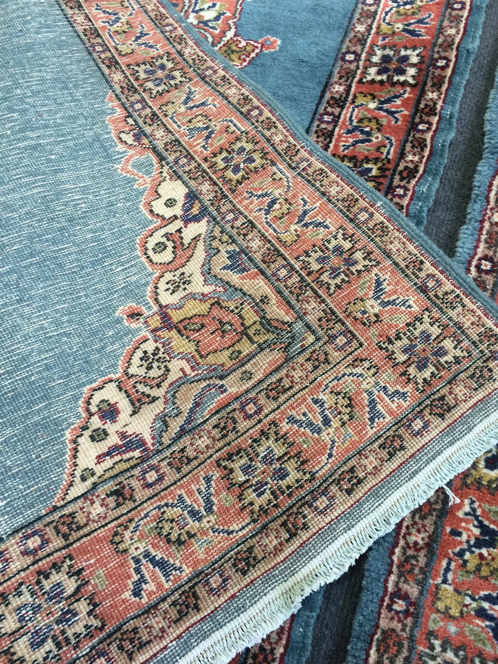 Blue Turkish Runner Rug 2' 9" x 5' 4" Hand-Knotted | No. WR27889