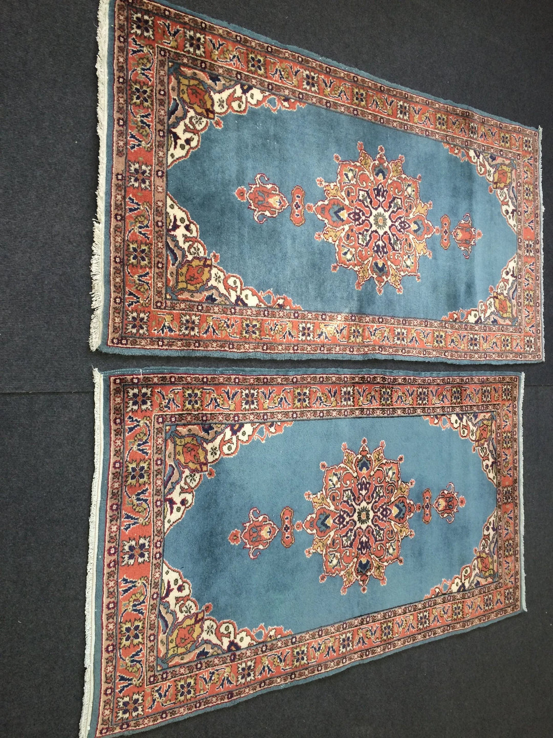 Blue Turkish Runner Rug 2' 9" x 5' 4" Hand-Knotted | No. WR27889