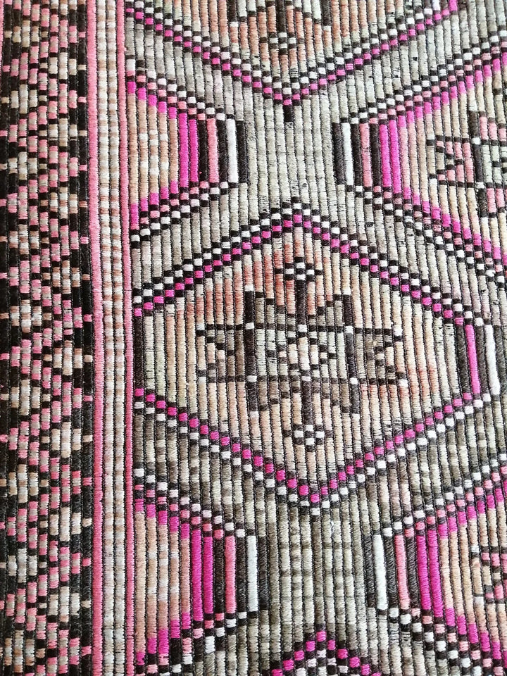 Beige Turkish Runner Rug 5' 7" x 9' Hand-Knotted | No. WR28056