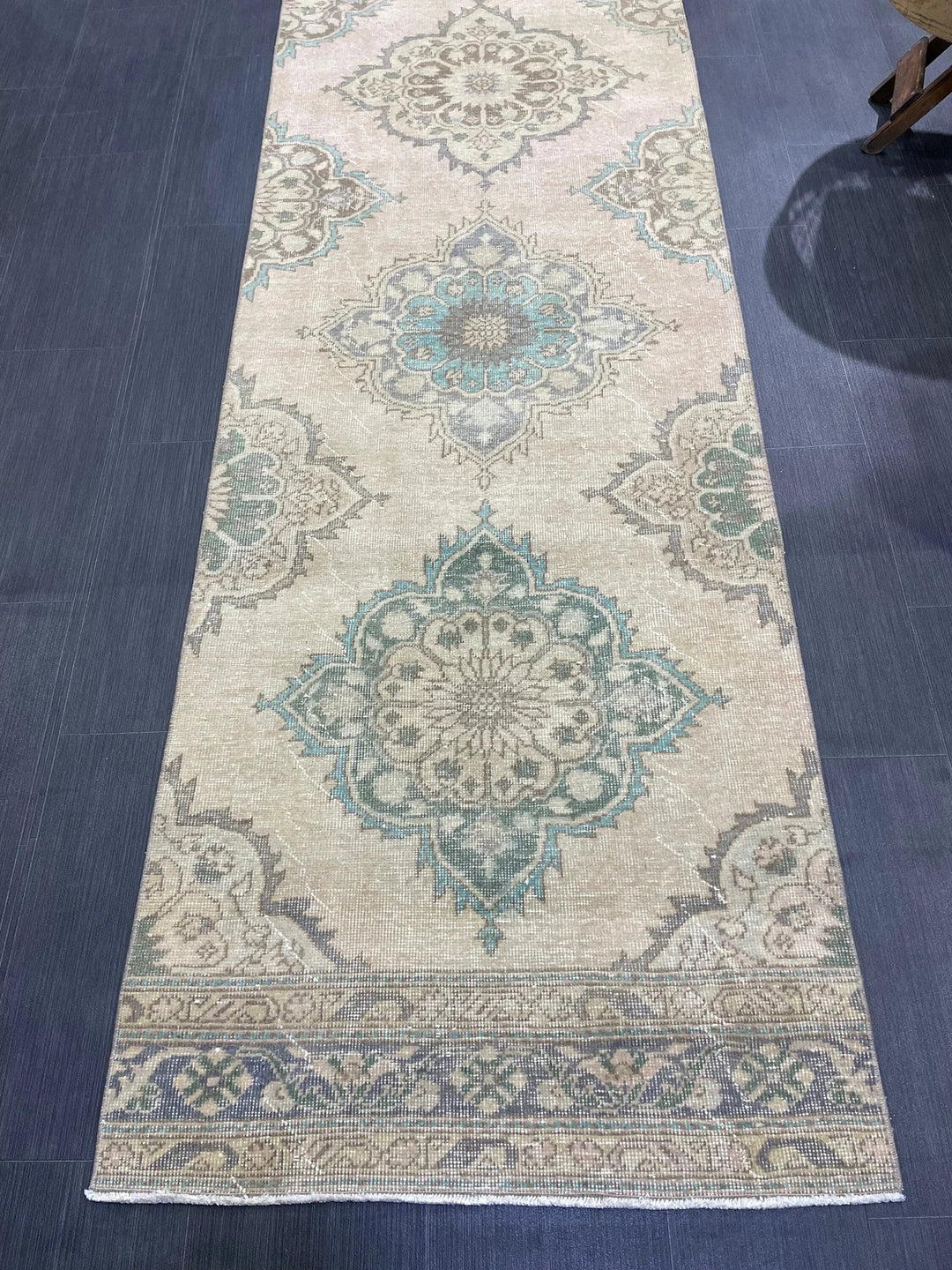 Rust Turkish Runner Rug 2' 10" x 12' 2" Hand-Knotted | No. WR28113