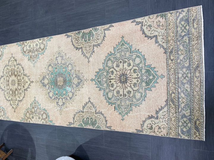 Rust Turkish Runner Rug 2' 10" x 12' 2" Hand-Knotted | No. WR28113