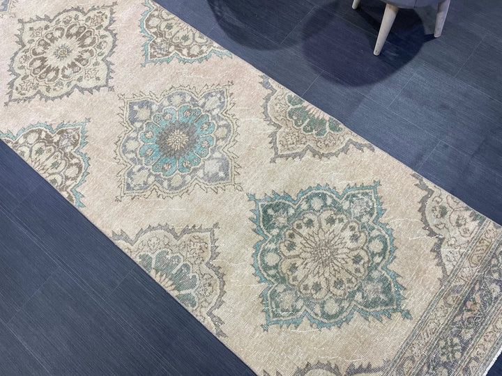 Rust Turkish Runner Rug 2' 10" x 12' 2" Hand-Knotted | No. WR28113