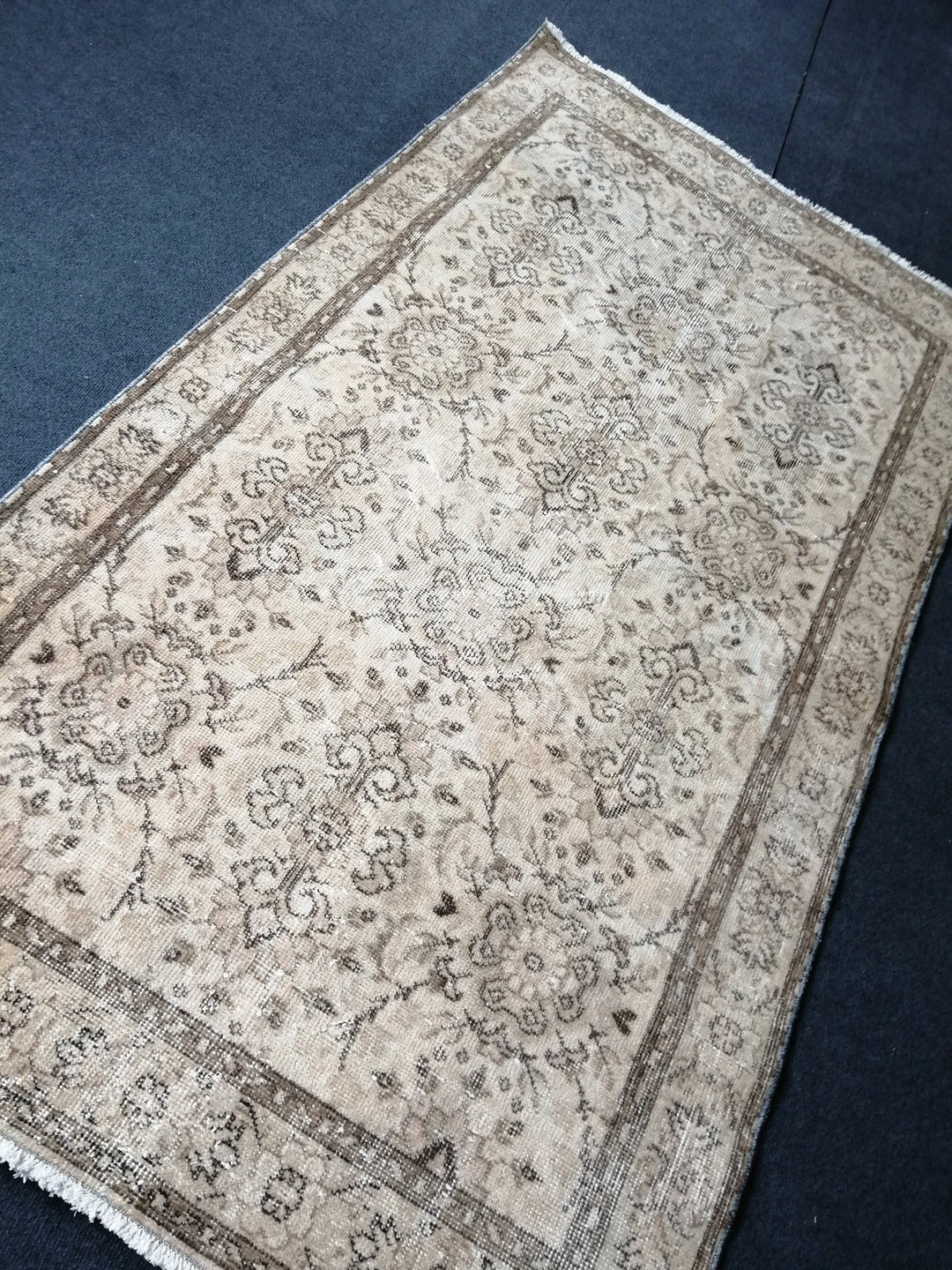 Rust Turkish Runner Rug 3' 10" x 6' 11" Hand-Knotted | No. WR28569