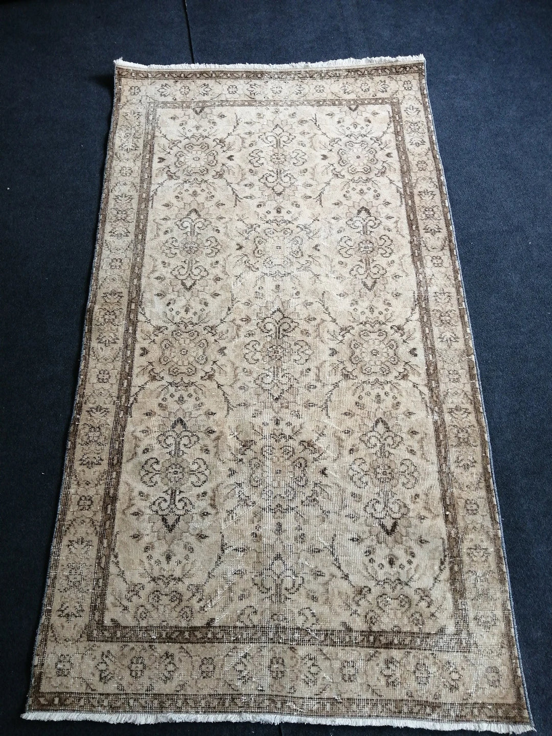 Rust Turkish Runner Rug 3' 10" x 6' 11" Hand-Knotted | No. WR28569