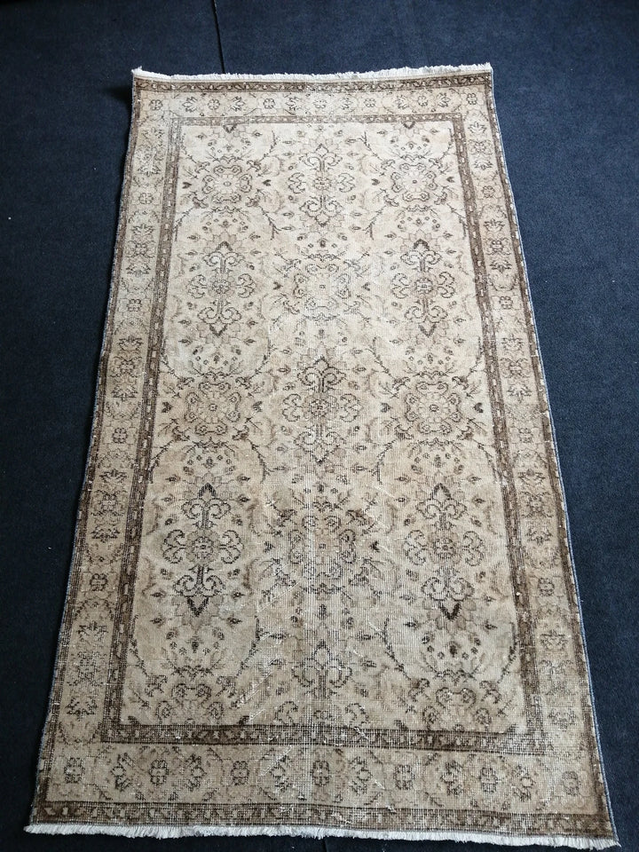 Rust Turkish Runner Rug 3' 10" x 6' 11" Hand-Knotted | No. WR28569