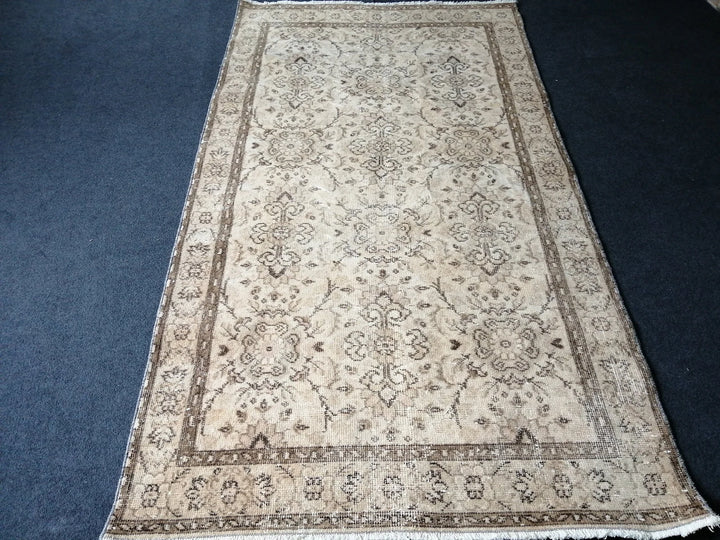 Rust Turkish Runner Rug 3' 10" x 6' 11" Hand-Knotted | No. WR28569