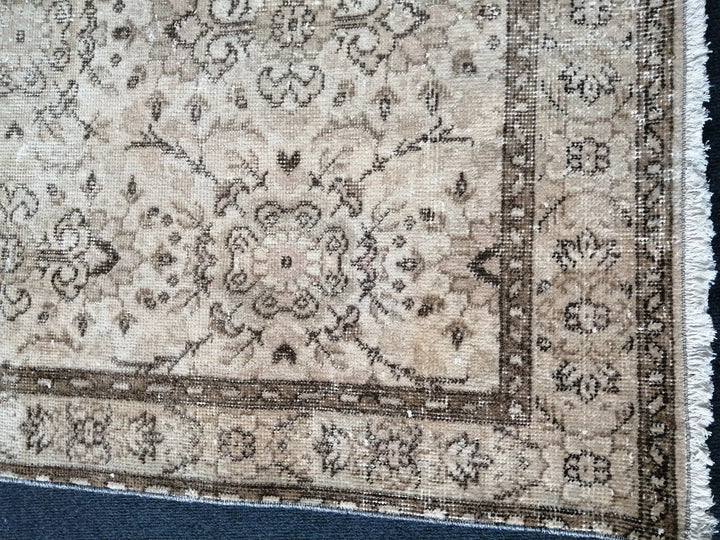 Rust Turkish Runner Rug 3' 10" x 6' 11" Hand-Knotted | No. WR28569