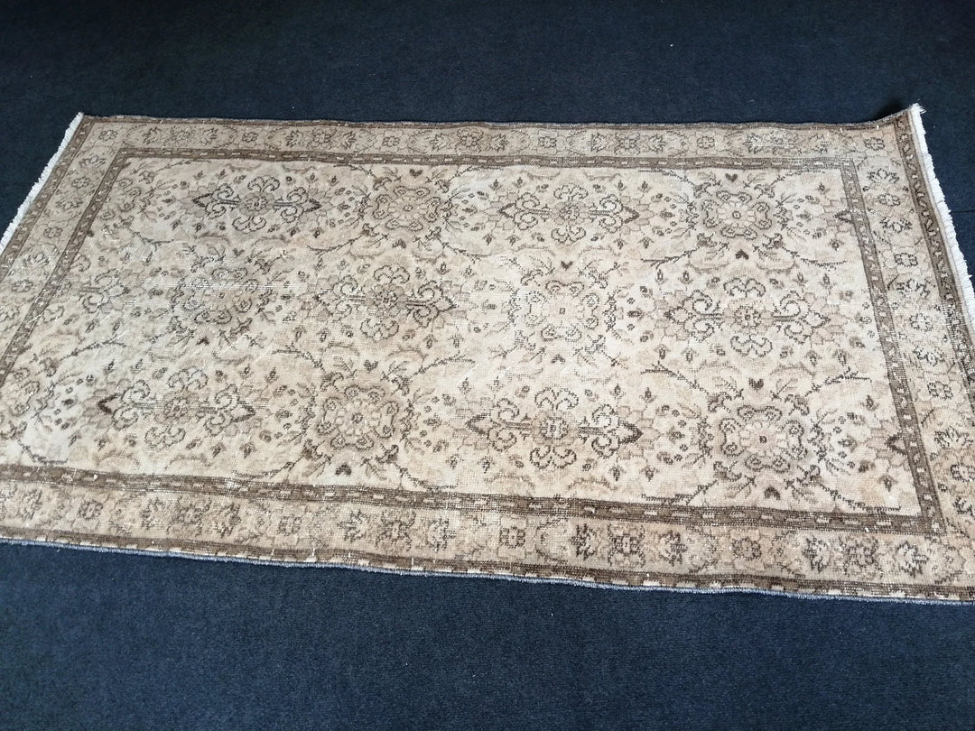 Rust Turkish Runner Rug 3' 10" x 6' 11" Hand-Knotted | No. WR28569