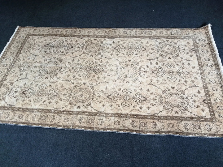 Rust Turkish Runner Rug 3' 10" x 6' 11" Hand-Knotted | No. WR28569