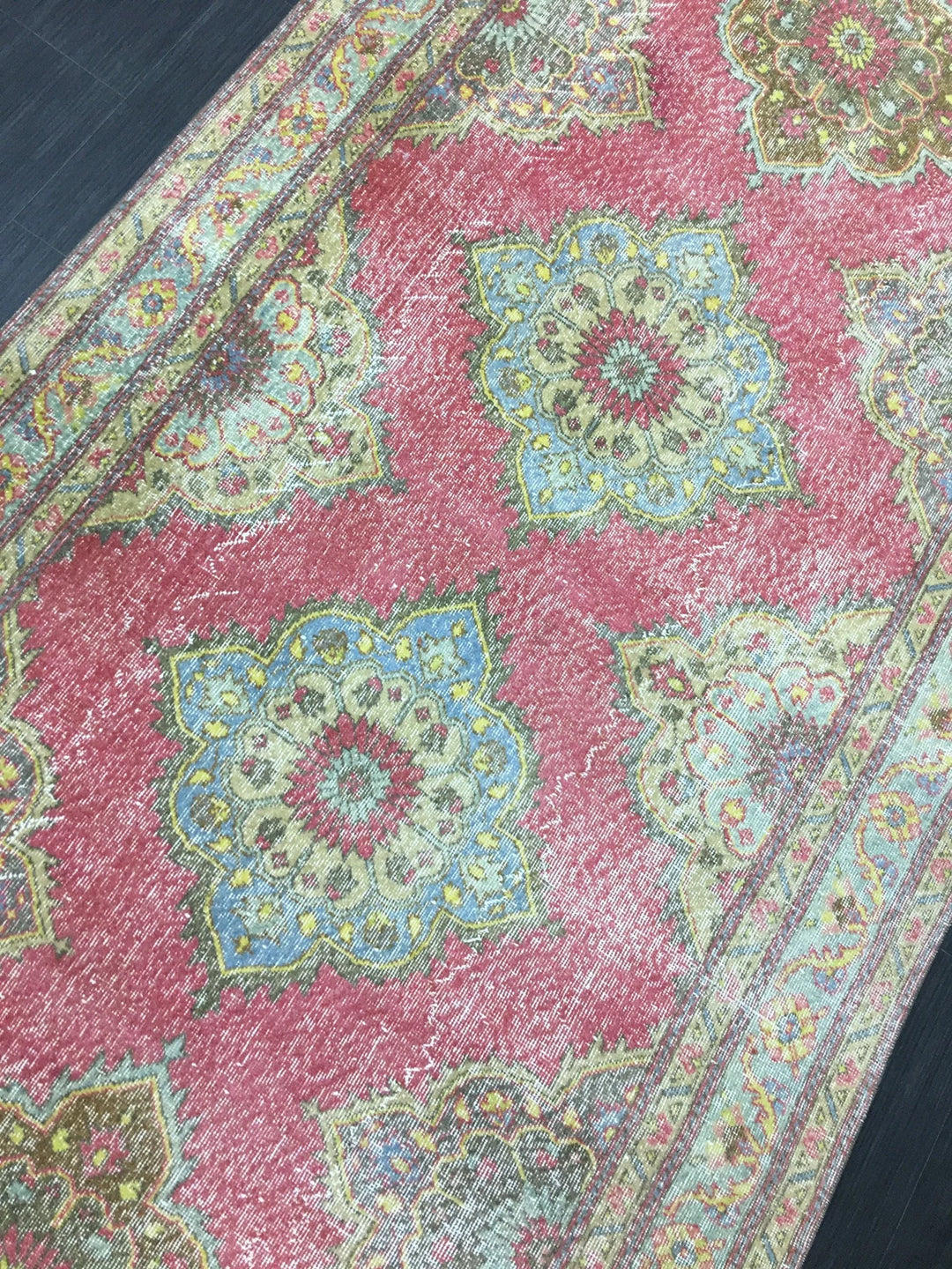 Beige Turkish Runner Rug 4' 11" x 12' 11" Hand-Knotted | No. WR28909