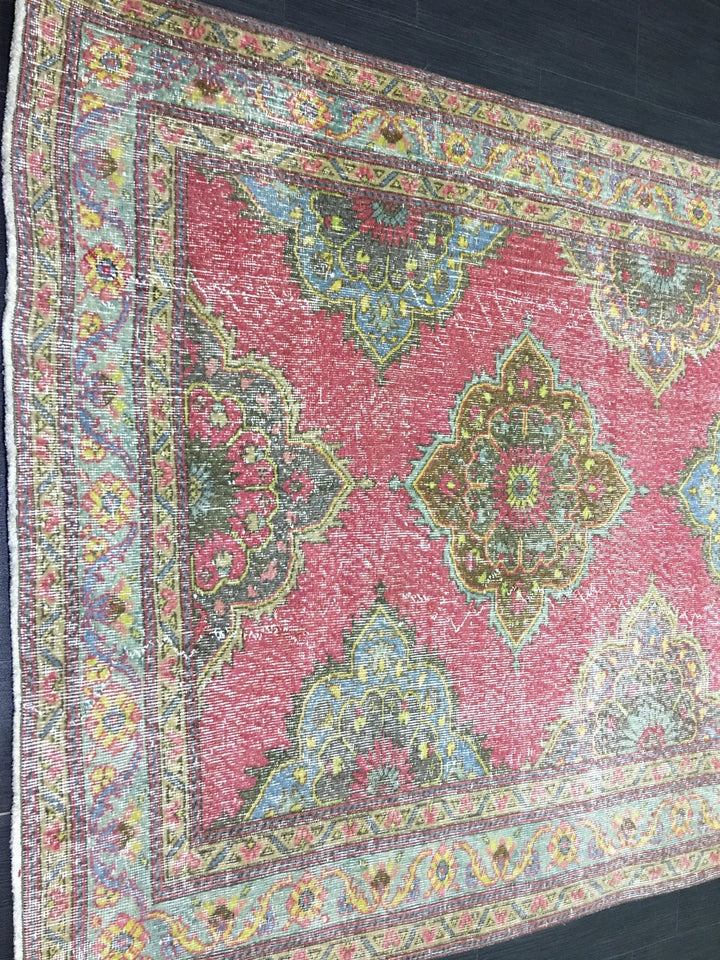 Beige Turkish Runner Rug 4' 11" x 12' 11" Hand-Knotted | No. WR28909