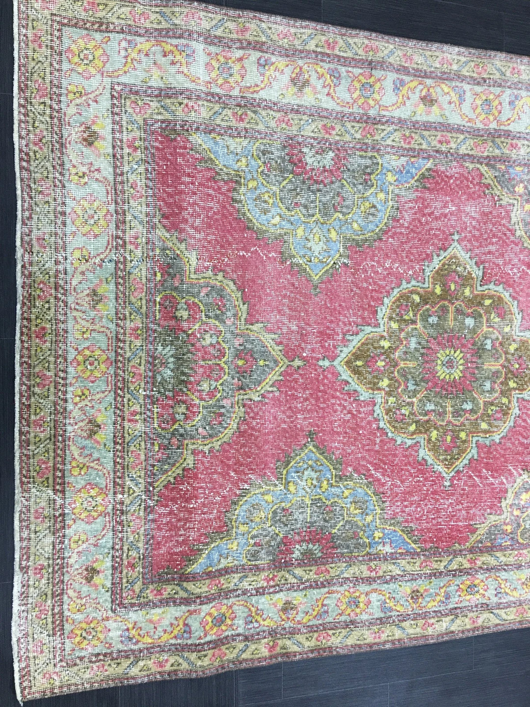 Beige Turkish Runner Rug 4' 11" x 12' 11" Hand-Knotted | No. WR28909