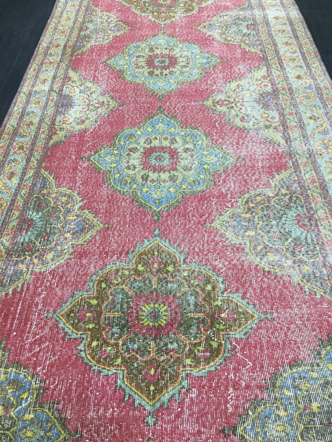 Beige Turkish Runner Rug 4' 11" x 12' 11" Hand-Knotted | No. WR28909