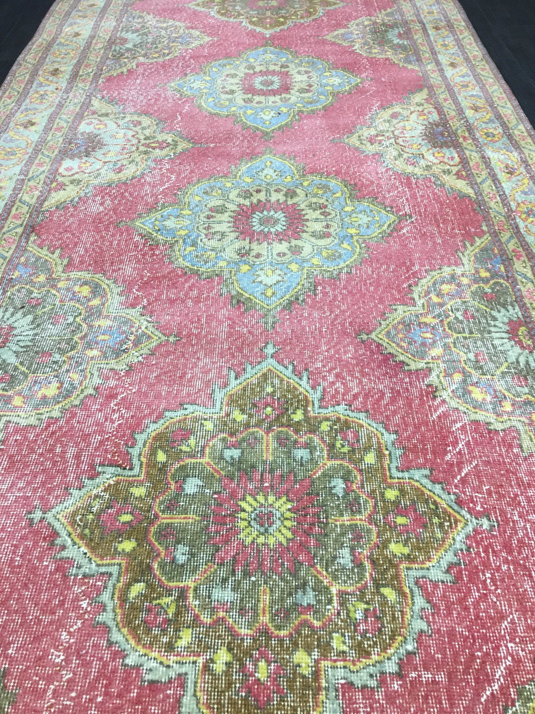 Beige Turkish Runner Rug 4' 11" x 12' 11" Hand-Knotted | No. WR28909