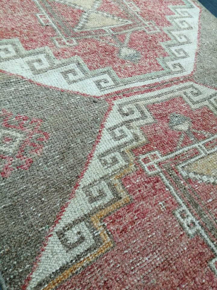 Beige Turkish Runner Rug 2' 11" x 11' Hand-Knotted | No. WR29225