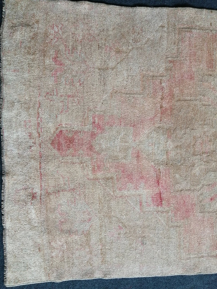 Pink Turkish Runner Rug 3' 8" x 10' Hand-Knotted | No. WR29332