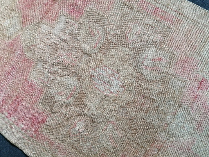 Pink Turkish Runner Rug 3' 8" x 10' Hand-Knotted | No. WR29332