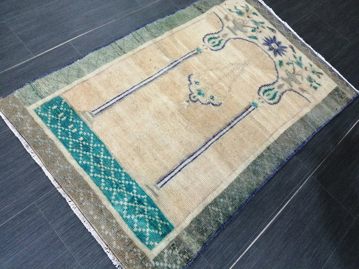 Rust Turkish Runner Rug 2' 7" x 4' Hand-Knotted | No. WR29881