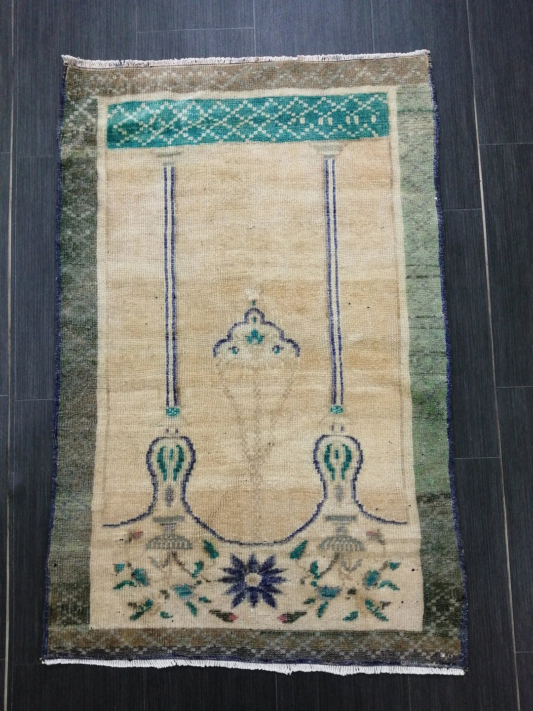 Rust Turkish Runner Rug 2' 7" x 4' Hand-Knotted | No. WR29881