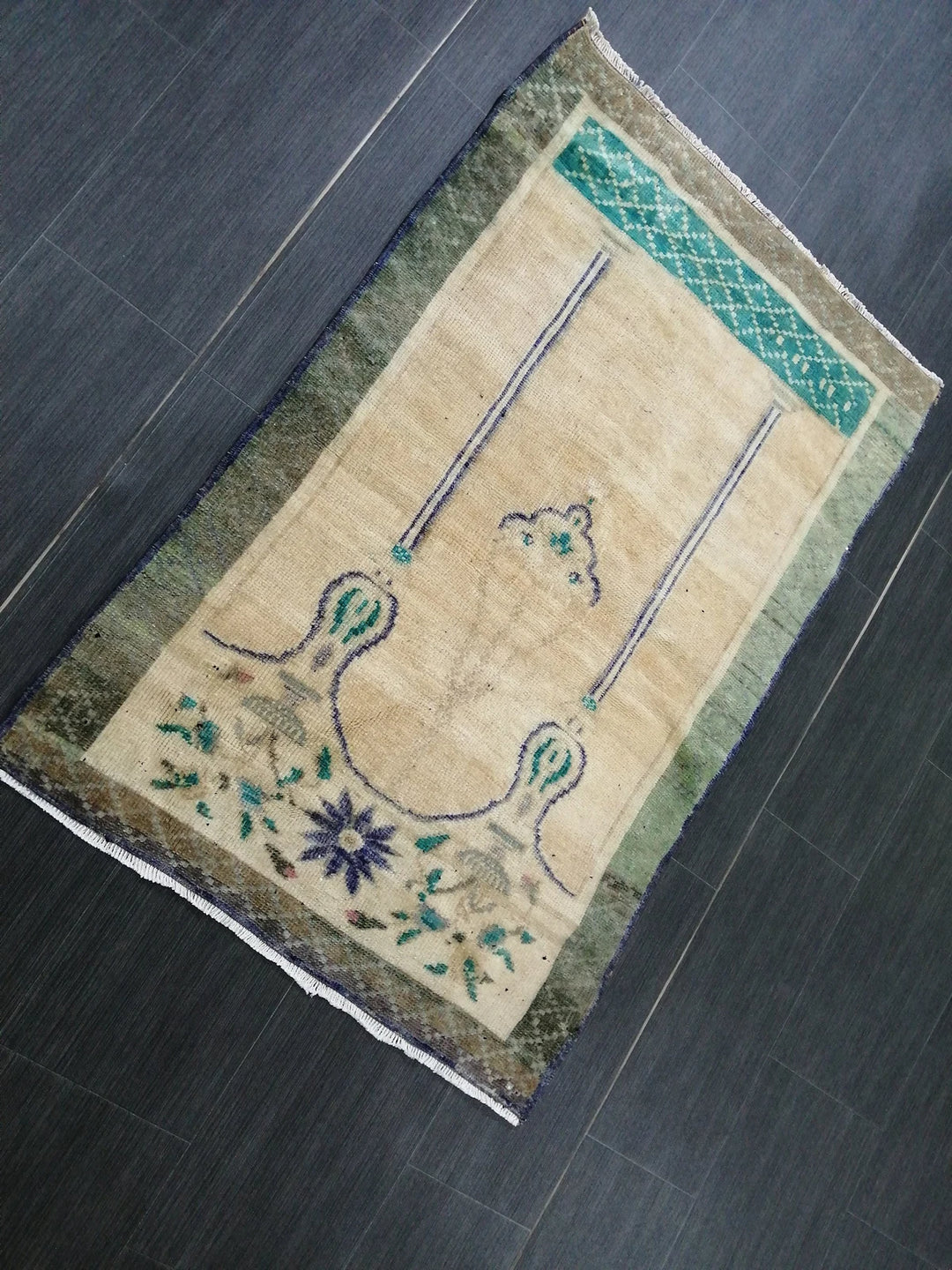 Rust Turkish Runner Rug 2' 7" x 4' Hand-Knotted | No. WR29881