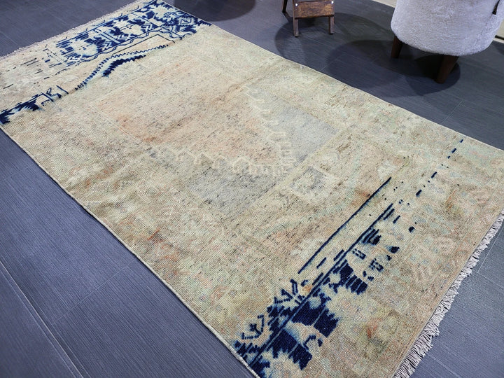 Rust Turkish Runner Rug 3' 3" x 5' 11" Hand-Knotted | No. WR30197